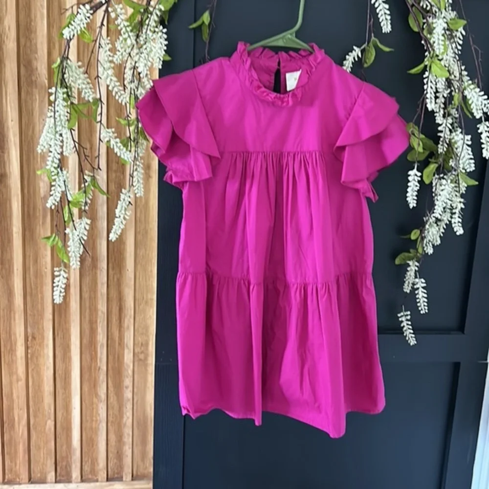 Anthropologie‎ X Maeve Ophelia Ruffle Sleeve Long High Neck Blouse. Size S - Picture 2 of 13